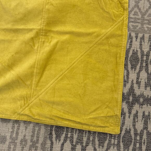 Lot 2 NEW West Elm Washed Cotton Velvet Pillow Cover 18”x18” Dark Horseradish - Picture 3 of 10